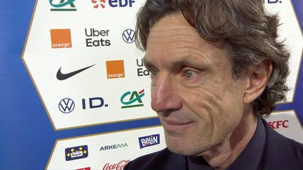 Le sélectionneur de l'Équipe de France revient sur la défaite de son équipe et se projette sur le match retour à Caen dans quelques jours.