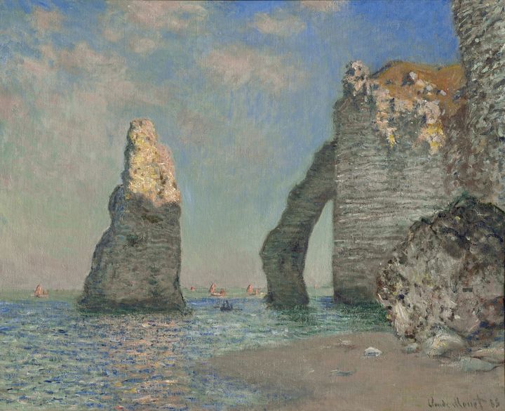 Claude Monet, "Étretat, l'Aiguille et la Porte d'Aval", 1885, huile sur toile, 65,1x81,3 cm. Williamstown, The Clark Art Institute. (IMAGE THE CLARK ART INSTITUTE)