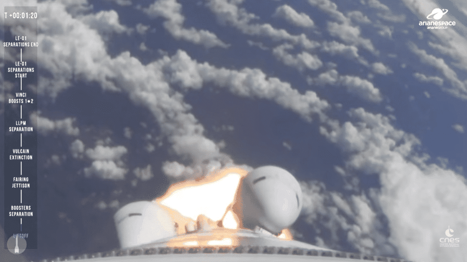 Ariane 6: Dört iticili Avrupa roketinin ilk görevi tam başarıyla tamamlandı; 32 uydu yörüngeye ulaştı